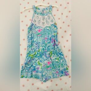 Lilly Pulitzer girls romper size M 6-7
